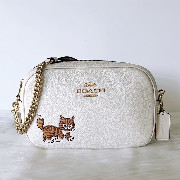 NWT💃Coach Jamie Camera Bag With Dancing Kitten - Picture 1 of 11
